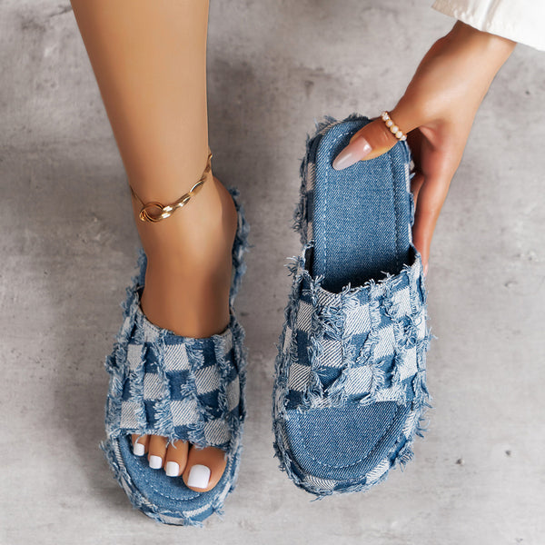 Jean Platform Sandals