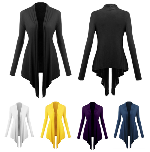 Autumn Winter Women Cotton Silk V-neck Oversized Sweater Long Sleeve Cardigan