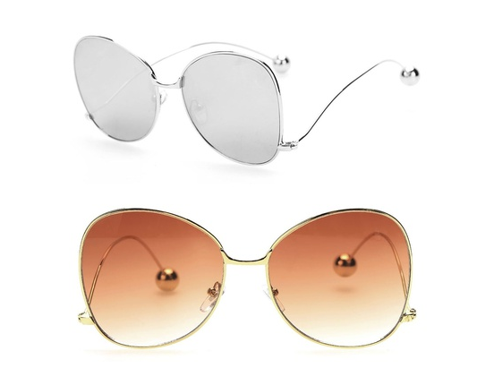 Fashion Accessorie Slim Frame Cat Eye Sunglasses