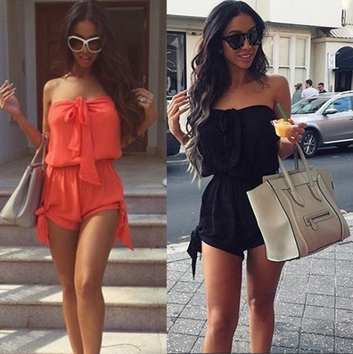 Sexy Mini Playsuit Ladies Jumpsuit Summer Shorts Beach Casual Dress