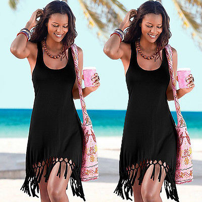 Sexy Women Summer Casual Sleeveless Beach Dress