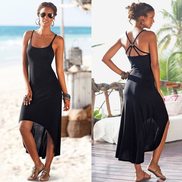 Women Sleeveless Summer Boho Maxi Long Dress