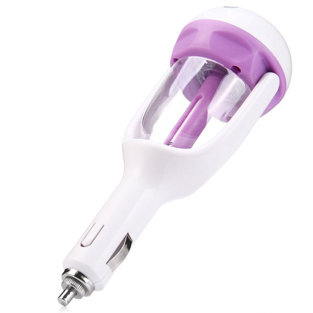 Car Air Purifier 12V 180 Degree Rotation Air Ionizer Humidifier Purifying Vehicle Environment  Deodorant Auto Luft Ionisator