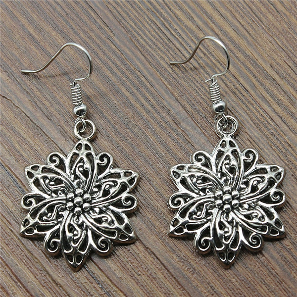 Flower Drop Fashion Dangle Earrings