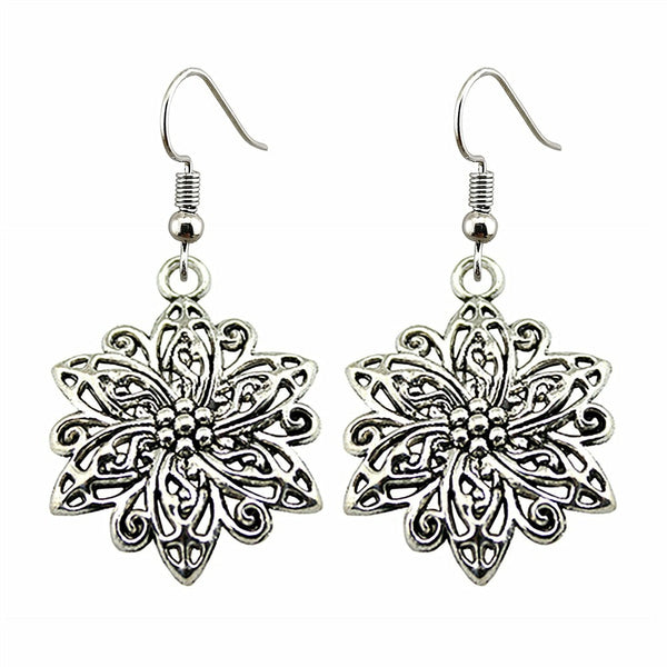 Flower Drop Fashion Dangle Earrings