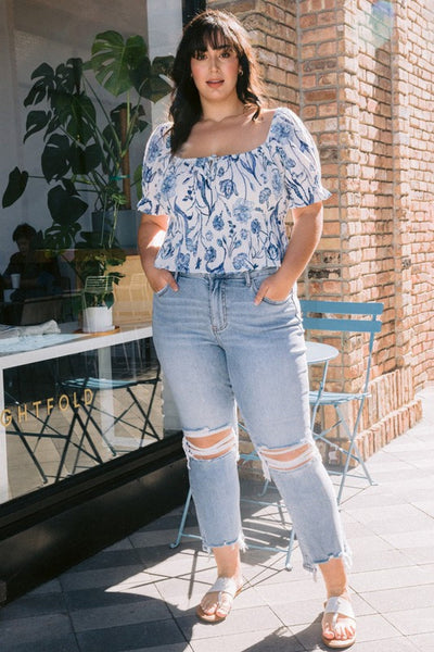 Plus Size Women Lovervet Full Size Courtney Super High Rise Kick Flare Jeans