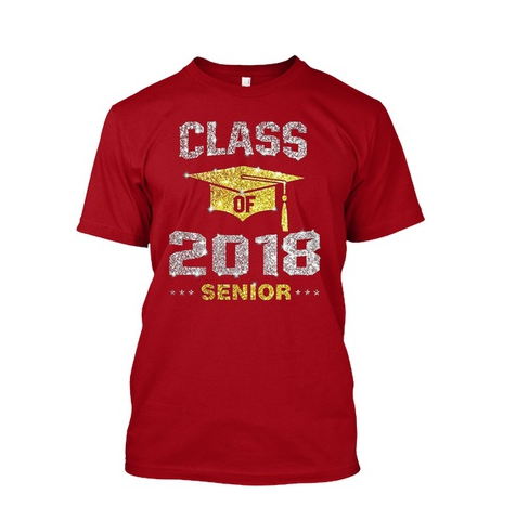 Class Of 2018 Seniors Hanes Tagless Tee T-Shirt