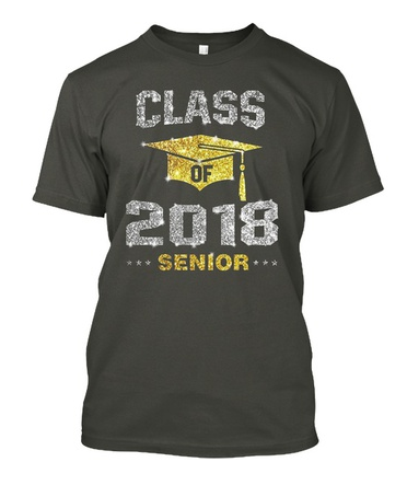 Class Of 2018 Seniors Hanes Tagless Tee T-Shirt