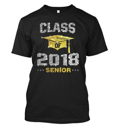 Class Of 2018 Seniors Hanes Tagless Tee T-Shirt
