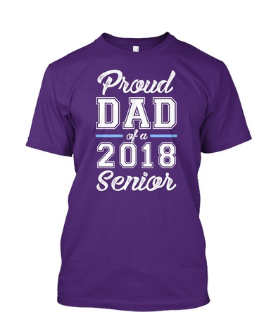 Proud Dad Of A 2018 Senior Hanes Tagless Tee T-Shirt