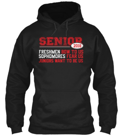 Senior 2018 Graduate Hoodie Sweatshirt