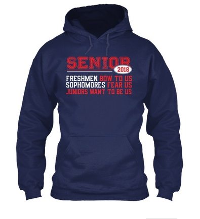 Senior 2018 Graduate Hoodie Sweatshirt
