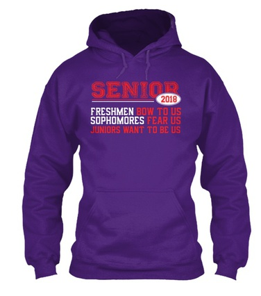 Senior 2018 Graduate Hoodie Sweatshirt