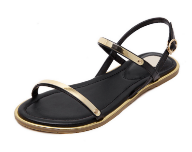 Comfortable Ankle Strap Flat Casual Sandals Women High Quality Buckle Strap Sandals