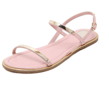 Comfortable Ankle Strap Flat Casual Sandals Women High Quality Buckle Strap Sandals