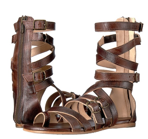 New Women Fashion Summer Roman Sandal Boots Back Zipper Belt Buckle Cross Straps Flat Sandals