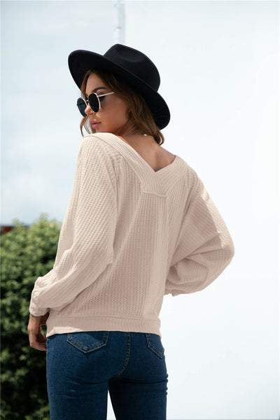 Raglan Sleeve Kangaroo Pocket Top