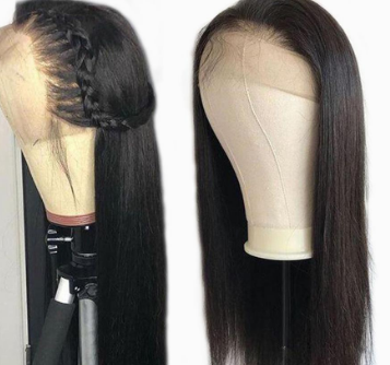 360 Straight Human Hair Free Part Remy Brazilian Lace Wig Lace Frontal Wig
