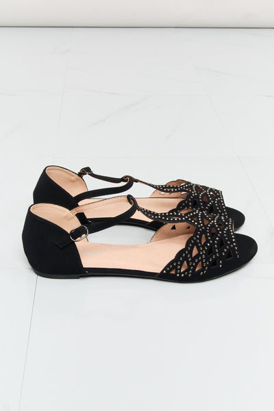 Forever Link Rhinestone Cutout Peep Toe Sandals