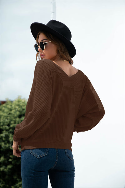 Raglan Sleeve Kangaroo Pocket Top