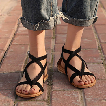 Casual Beach Rome Flat Summer Sandals Bohemian Women Shoes