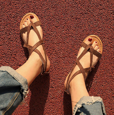 Casual Beach Rome Flat Summer Sandals Bohemian Women Shoes