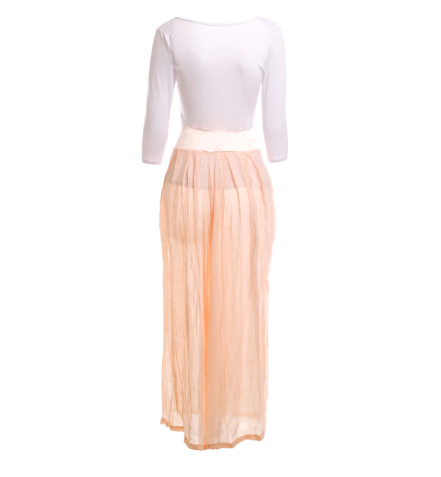 Casual Two-piece Suit Sleeve O-neck White T-shirt High Waist Loose Long Pants