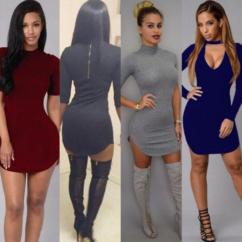 Women Summer Style Bodycon Night Sexy Club Tshirt Mini Dress