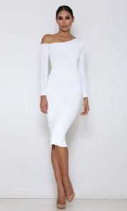 Long Sleeve Midi Bodycon Dress