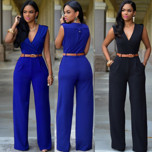 New V Cut Rompers Women Jumpsuit Summer Bodycon Jumpsuit Playsuits Women Clothing