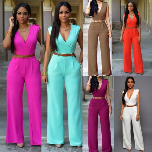 New V Cut Rompers Women Jumpsuit Summer Bodycon Jumpsuit Playsuits Women Clothing
