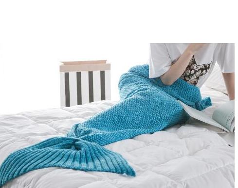 Mermaid Tail Blanket Adult/Child/Baby Mermaid Blanket Knit Cashmere Sofa Blanket