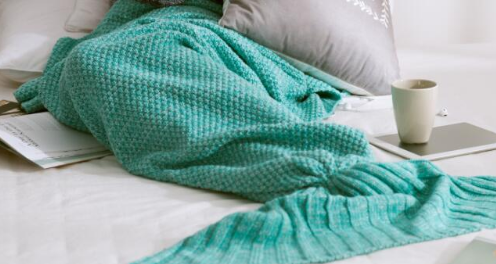 Mermaid Tail Blanket Adult/Child/Baby Mermaid Blanket Knit Cashmere Sofa Blanket