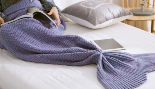 Mermaid Tail Blanket Adult/Child/Baby Mermaid Blanket Knit Cashmere Sofa Blanket