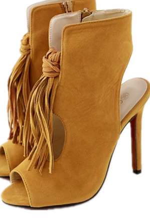 Shoes Women's Sandals Summer Tassel Ladies Shoes high heels