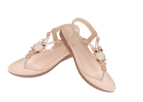 Womens Flat Sandal T-strap Thong Flip Flops Shoe Summer Sandals Comfortable Non-Slip shoes