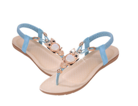 Womens Flat Sandal T-strap Thong Flip Flops Shoe Summer Sandals Comfortable Non-Slip shoes