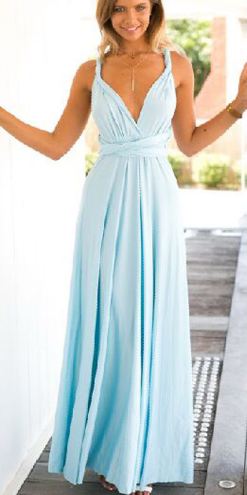 Summer Sexy Multiway Bridesmaids Convertible Dress Sexy Women Wrap Maxi Dress   Long Dress Robe Longue Femme