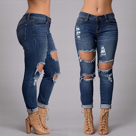 Women's Fashion Sexy Slim and Street Style Jeans