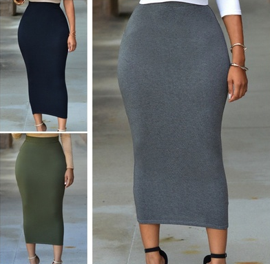 High-waisted Bodycon Maxi Skirt