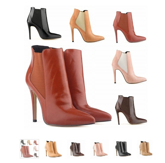 WOMENS SEXY POINTED TOE FAUX LEATHER HIGH STILETTO HEELS PLATFORM ANKLE BOOTS SHOES