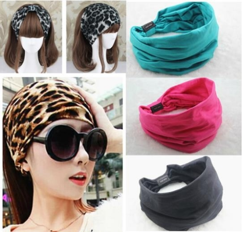 Cotton Elastic Sports Wide women Headbands for women hair accessories turban headband headwear