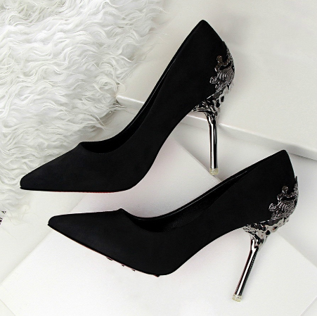 Fashion Sexy High Heels Shoes with Metal Wedding Shoes
