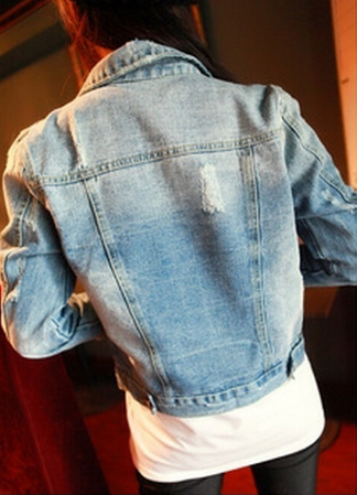 Long Sleeve Women Outerwear S-4XL Jacket Short Thin Denim Jacket Jeans
