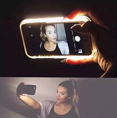 2016 Fashion New Luxury LED Light Selfie Phone Case for Phone 4.7'' 5.5'' Luminous Phone Cove