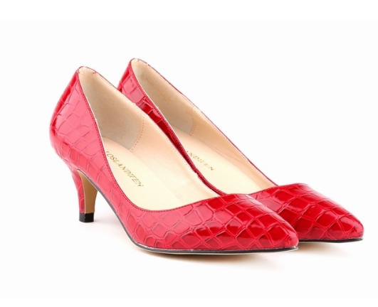 Faux Crocodile Shoes Woman Office Ladies Shoes Women High Heels Shoes Point Toe Women