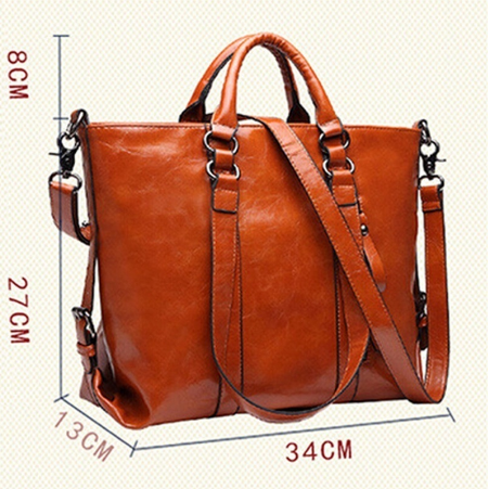 New Fashion Genuine Leather Bags Tote Women Leather Handbags Women Messenger Bags Shoulder Bags Hot Vintage Bags