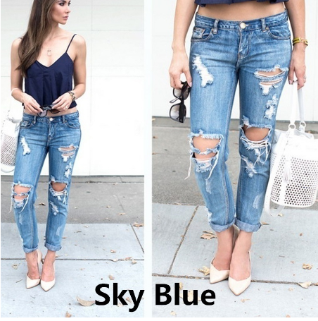 Women's Fashion Sexy Slim and Street Style Jeans