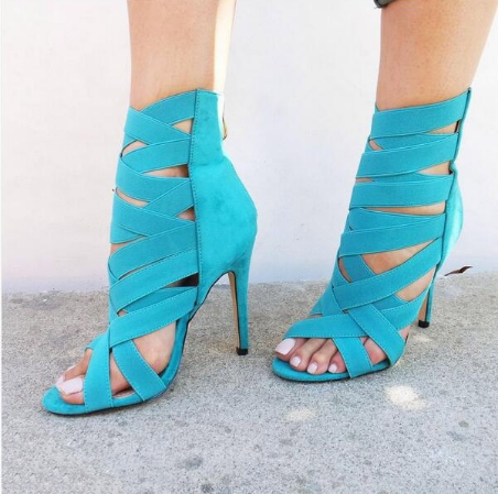 New Women High Heel Sandals Stiletto Ankle Wrap Sexy Summer Shoes