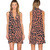 Newest Summer Loose Leopard Dress Plus Size Vestidos V-neck Sleeveless Women Shirt Dress